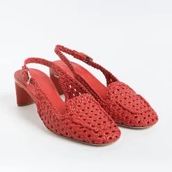DEL CARLO Slingbacks* - Sling Back - 11503 - Miro - Poppy Weaving