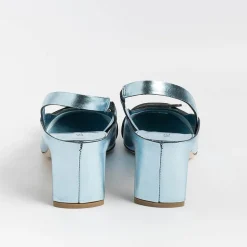 DEL CARLO Ceremony - Shoes And Clutches* - Sling Back - 11303 - Mirror - Sky
