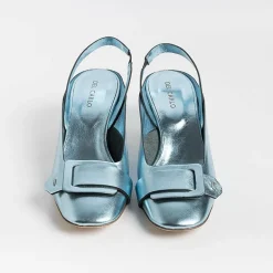 DEL CARLO Ceremony - Shoes And Clutches* - Sling Back - 11303 - Mirror - Sky