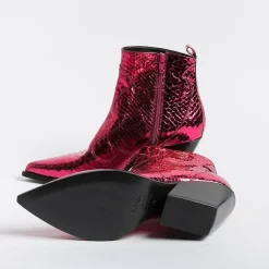 Elena Iachi Ankle Boots* - Texan Boot E2040 - Bangkok Peony