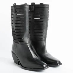 Elena Iachi Boots* - Texan Boots E2882 - Black Boston