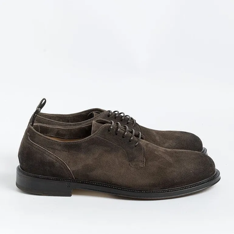 FABI Derby And Oxford Shoes* - Derby -Fu0842 - Vintage Dark Brown Suede