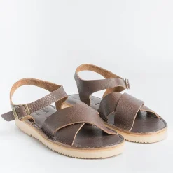FRACAP Low Sandals* - Flat Sandals - Nebrasca - 305 Brown