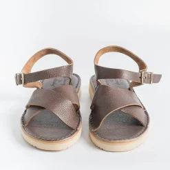 FRACAP Low Sandals* - Flat Sandals - Nebrasca - 305 Brown