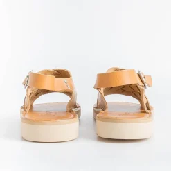 FRACAP Low Sandals* - Flat Sandals D177 - Nebrasca - 900 Tan