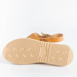 FRACAP Low Sandals* - Flat Sandals D177 - Nebrasca - 900 Tan