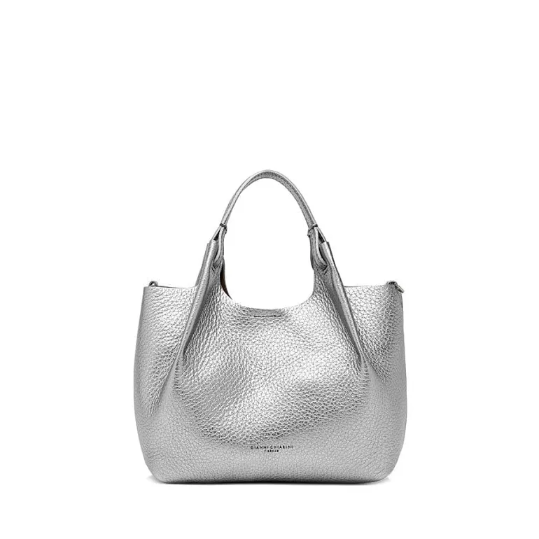 Gianni Chiarini Tote Bags* - Bs 9719 - Dua - Dark Silver Beaver