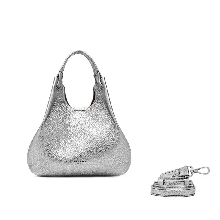 Gianni Chiarini Tote Bags* - Bs 9719 - Dua - Dark Silver Beaver