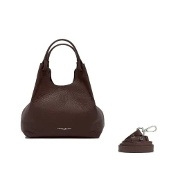 Gianni Chiarini Tote Bags* - Bs 9719 - Dua - Dark Brown Beaver's Head