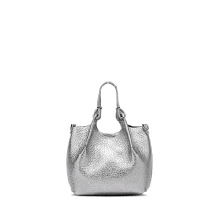 Gianni Chiarini Tote Bags* - Bs 9718 - Dua - Dark Silver Beaver
