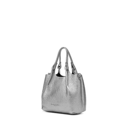 Gianni Chiarini Tote Bags* - Bs 9718 - Dua - Dark Silver Beaver