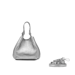 Gianni Chiarini Tote Bags* - Bs 9718 - Dua - Dark Silver Beaver