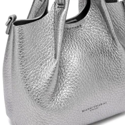 Gianni Chiarini Tote Bags* - Bs 9718 - Dua - Dark Silver Beaver