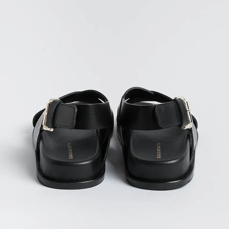 GUGLIELMO ROTTA Low Sandals* - Flat Sandals - Tilly - Black Leather