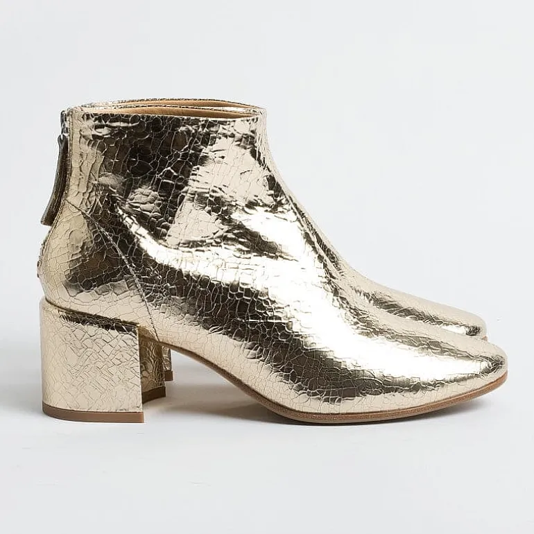 HALMANERA Ankle Boots* - Ankle Boot - Bart 05 - Crackle Gold