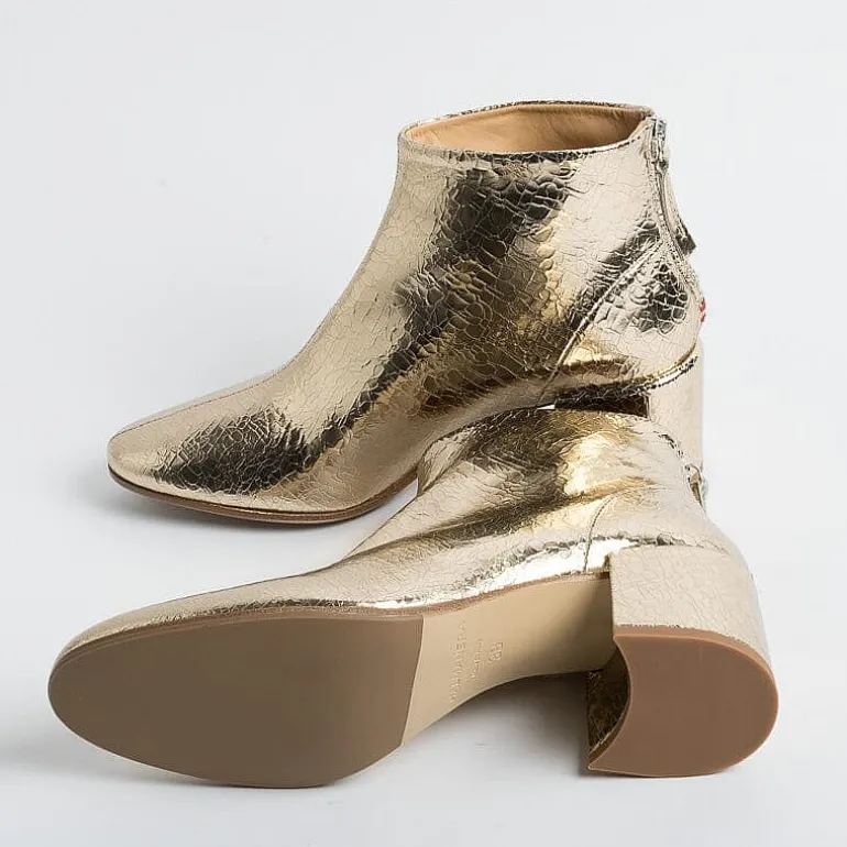 HALMANERA Ankle Boots* - Ankle Boot - Bart 05 - Crackle Gold