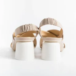 HALMANERA Sandals With Heel* - Sandals With Heel Bea 32 - Natural Baron
