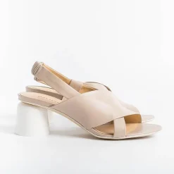 HALMANERA Sandals With Heel* - Sandals With Heel Bea 32 - Natural Baron