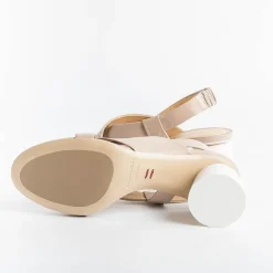 HALMANERA Sandals With Heel* - Sandals With Heel Bea 32 - Natural Baron