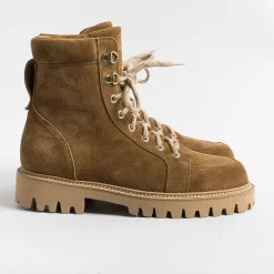 HENDERSON - Collezione Donna Combat Boots*Henderson - Amphibian - Tania - Suede Beer