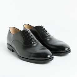 HENDERSON Wedding Shoes* - Oxford With Toe Cap 73307 - Black Calf