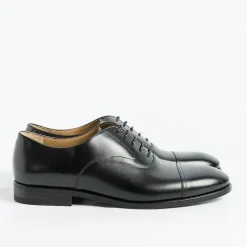 HENDERSON Wedding Shoes* - Oxford With Toe Cap 73307 - Black Calf