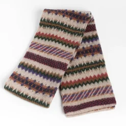 HOWLING Scarves* - Unisex Scarf - Wonder Mushroom - Multicolor Beige, Purple, Green, Brown