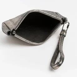 Jerome Dreyfuss Clutch* - Clic Clac Pochette - Silver Lame