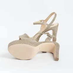 L'Arianna Ceremony - Shoes And Clutches*L' Arianna - Sandals With Heel Ds1610 - Sirio Nude