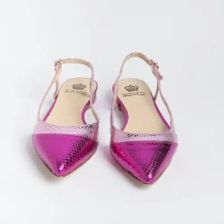 L'Arianna Slingbacks*L' Arianna - Sling Back - Ch2006 - Fuxia Laminated Snake