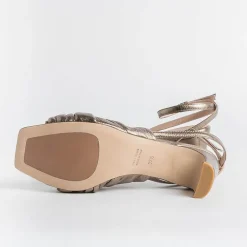 LORENA PAGGI Sandals With Heel* - Sandals With Heels 11554 - Metal Butter
