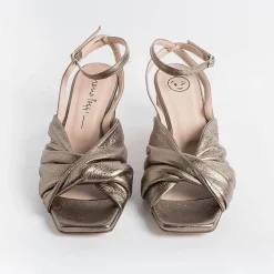 LORENA PAGGI Sandals With Heel* - Sandals With Heels 11554 - Metal Butter