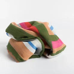 Cappelletto Shop Scarves*Lovat&Green - Pashmina - Multicolor Stripe