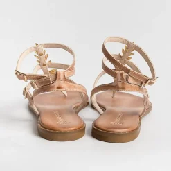 MAKIS KOTRIS Flip-Flops Sandals* - Flat Thong Sandals K770 - Natural