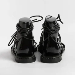 MAKIS KOTRIS Flip-Flops Sandals* - Low Thong Sandals 04-306 - Black