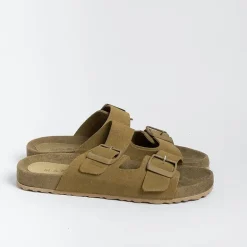 MANEBI Low Sandals* - Flat Sandals - Traveler Sandals - Khaki