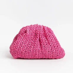 MARIA LA ROSA Mini Bags* - Shoulder Bag - Mini Game Crochet - Fuchsia