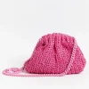 MARIA LA ROSA Clutch* - Shoulder Bag - Mini Game Crochet - Fuchsia