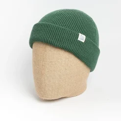 MERZ B. SCHWANEN Hats And Caps* - Basic Beanie - 405 Moss Green