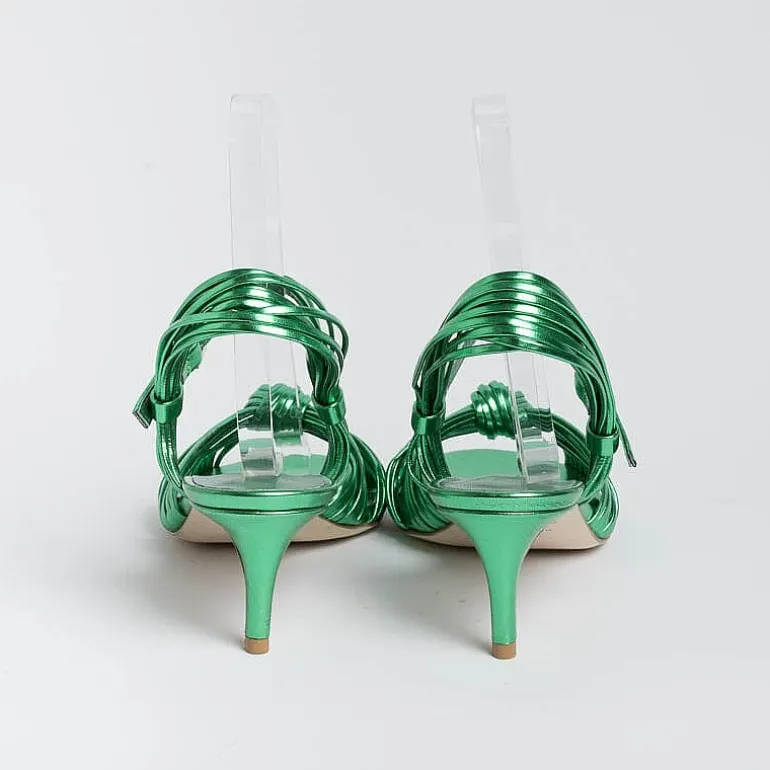 NCUB Sandals With Heel* - Sandals With Heels - Luna 22 - Green Laminate
