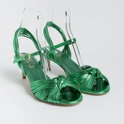 NCUB Sandals With Heel* - Sandals With Heels - Luna 22 - Green Laminate