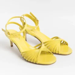 NCUB Sandals With Heel* - Sandals With Heels - Luna 21 - Yellow Leather