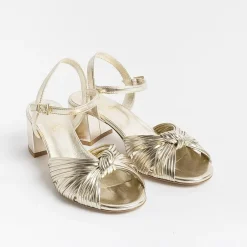 NCUB Wedding Shoes* - Sandals With Heels - Stefy 64 - Platinum Laminate