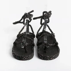 NOMADIC STATE OF MIND Low Sandals* - Flat Sandals - Romano Black Disc