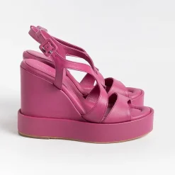 PALOMA BARCELO Sandals With Heel* - Sandals With Heels - Eider - 8423117 - Fuchsia