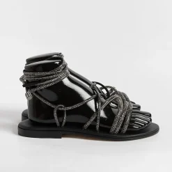 PAOLA FIORENZA Low Sandals* - Flat Sandals - Fd22 - Black