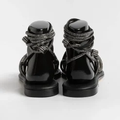 PAOLA FIORENZA Low Sandals* - Flat Sandals - Fd22 - Black