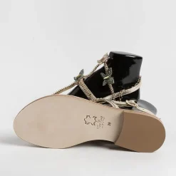 PAOLA FIORENZA Low Sandals* - Flat Thong Sandals - Fb998 - Platinum Butterflies