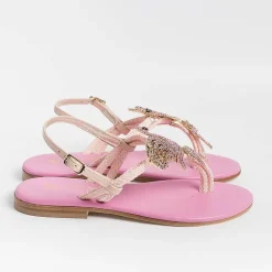 PAOLA FIORENZA Low Sandals* - Flat Thong Sandals - Ps370 - Pink