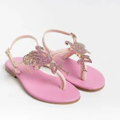 PAOLA FIORENZA Flip-Flops Sandals* - Flat Thong Sandals - Ps370 - Pink